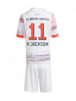 Bayern Munich Nicolas Jackson #11 Replika Borta Kläder Barn 2025-26 Kortärmad (+ byxor)